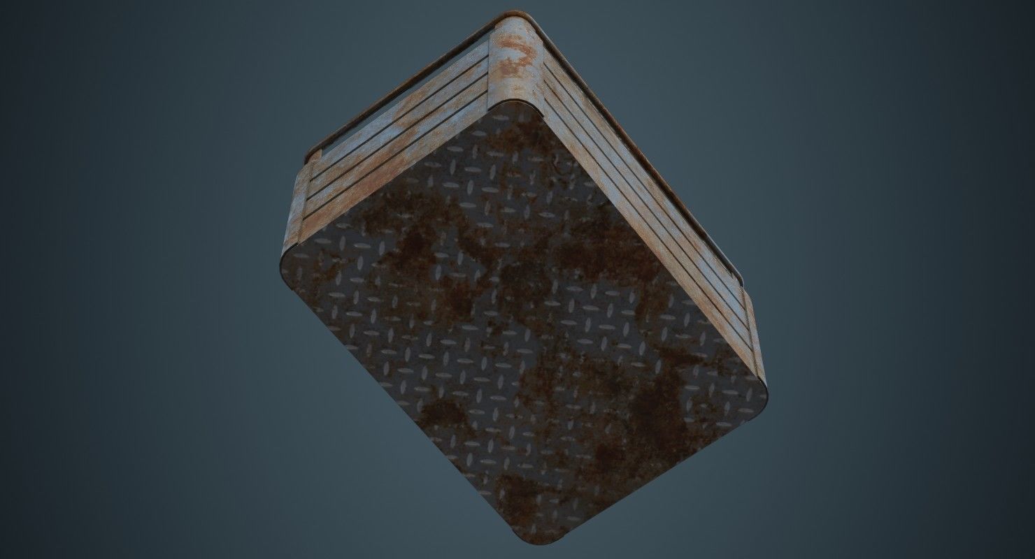 Crate 1B Low-poly 3D model_4