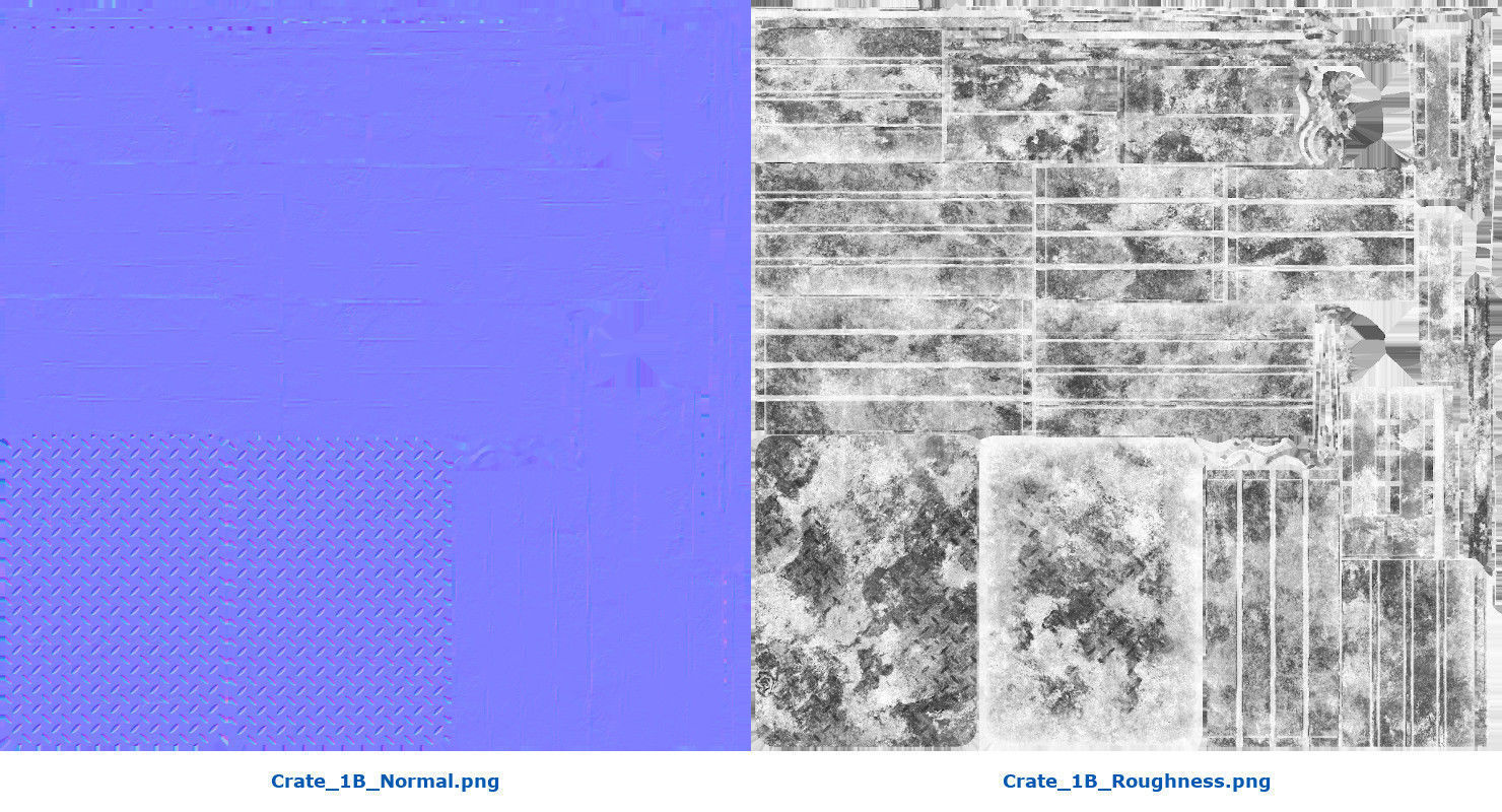 Crate 1B Low-poly 3D model_9