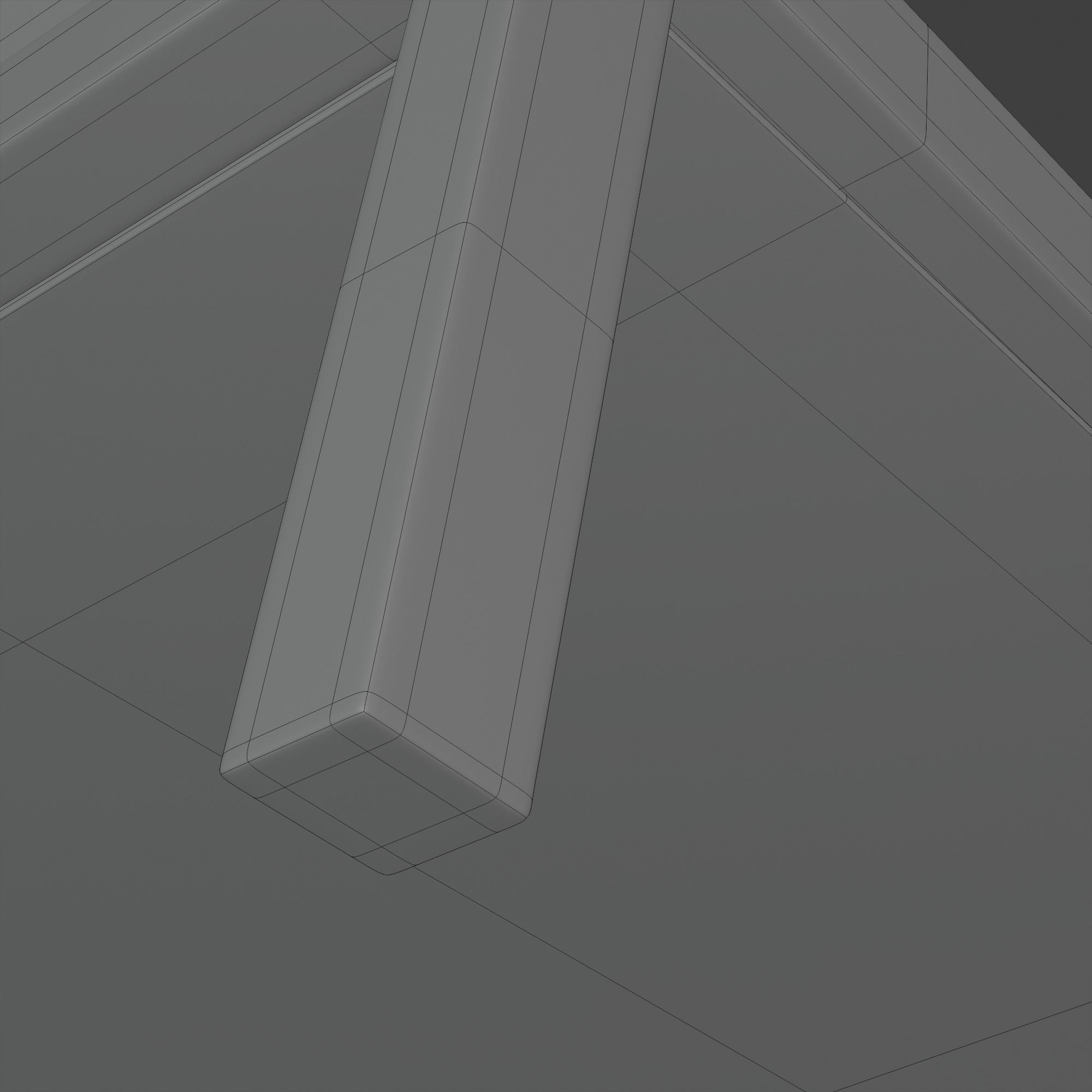 Wooden Armchair White Subdivision Ready for Film Low-poly 3D model_25