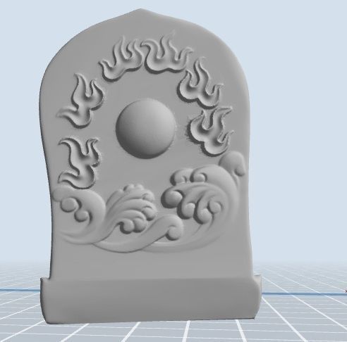 Buddha statue 3D print model_2