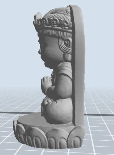 Buddha statue 3D print model_1