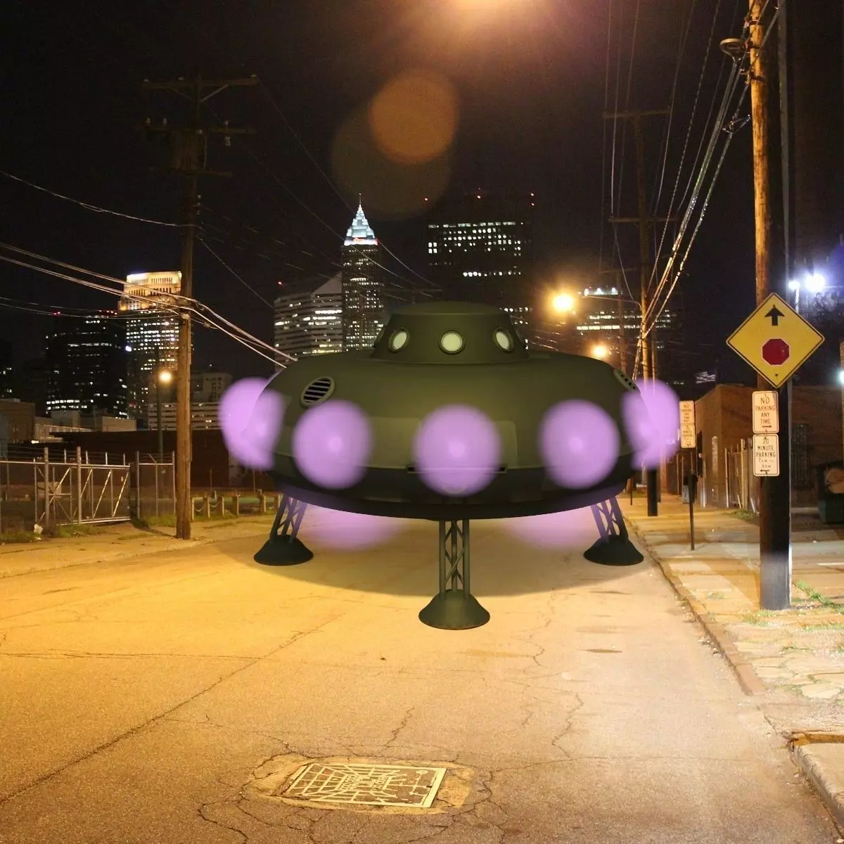 UFO Sci-Fi 3D model_0