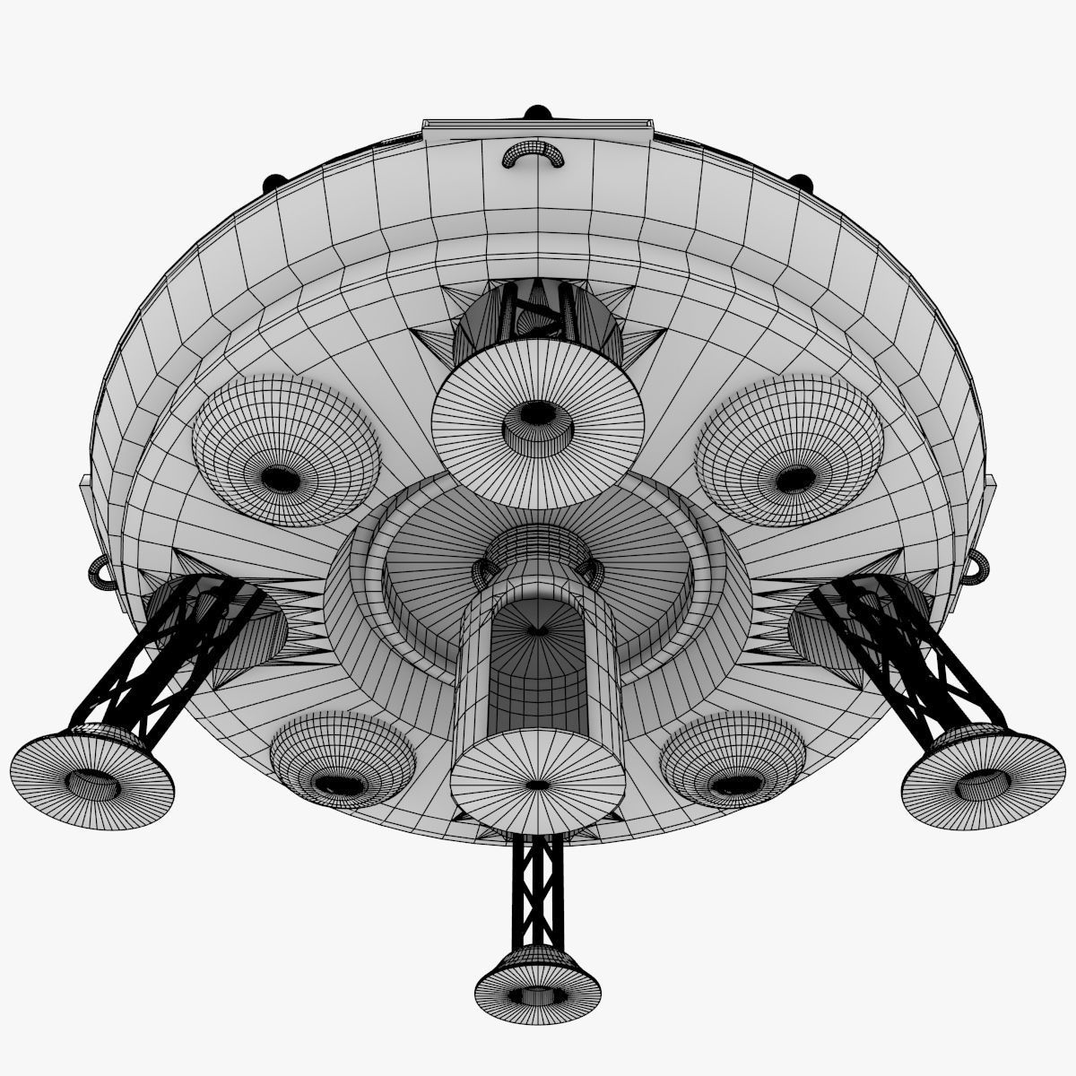 UFO Sci-Fi 3D model_2
