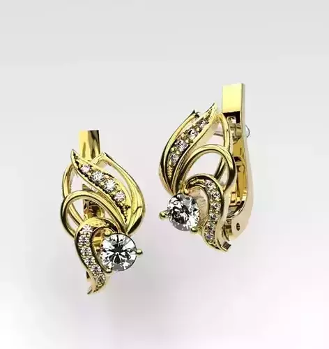 small earrings 3D print model