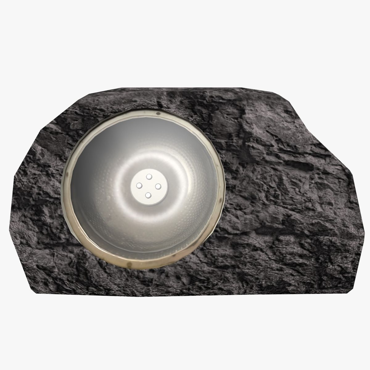 Stone Solar Spot Light 3D model_2
