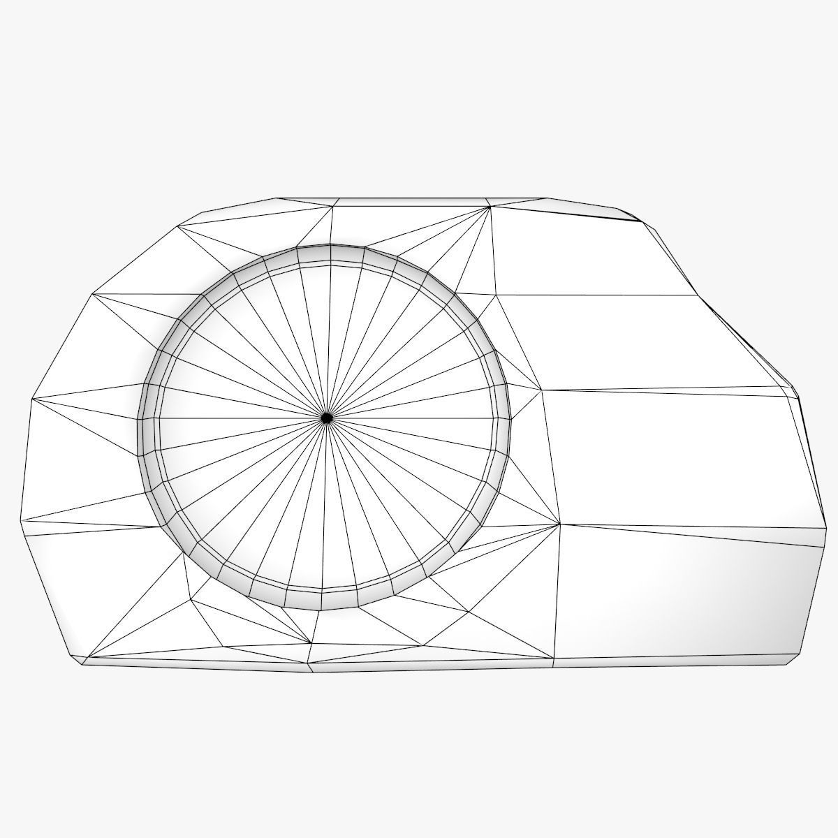 Stone Solar Spot Light 3D model_10