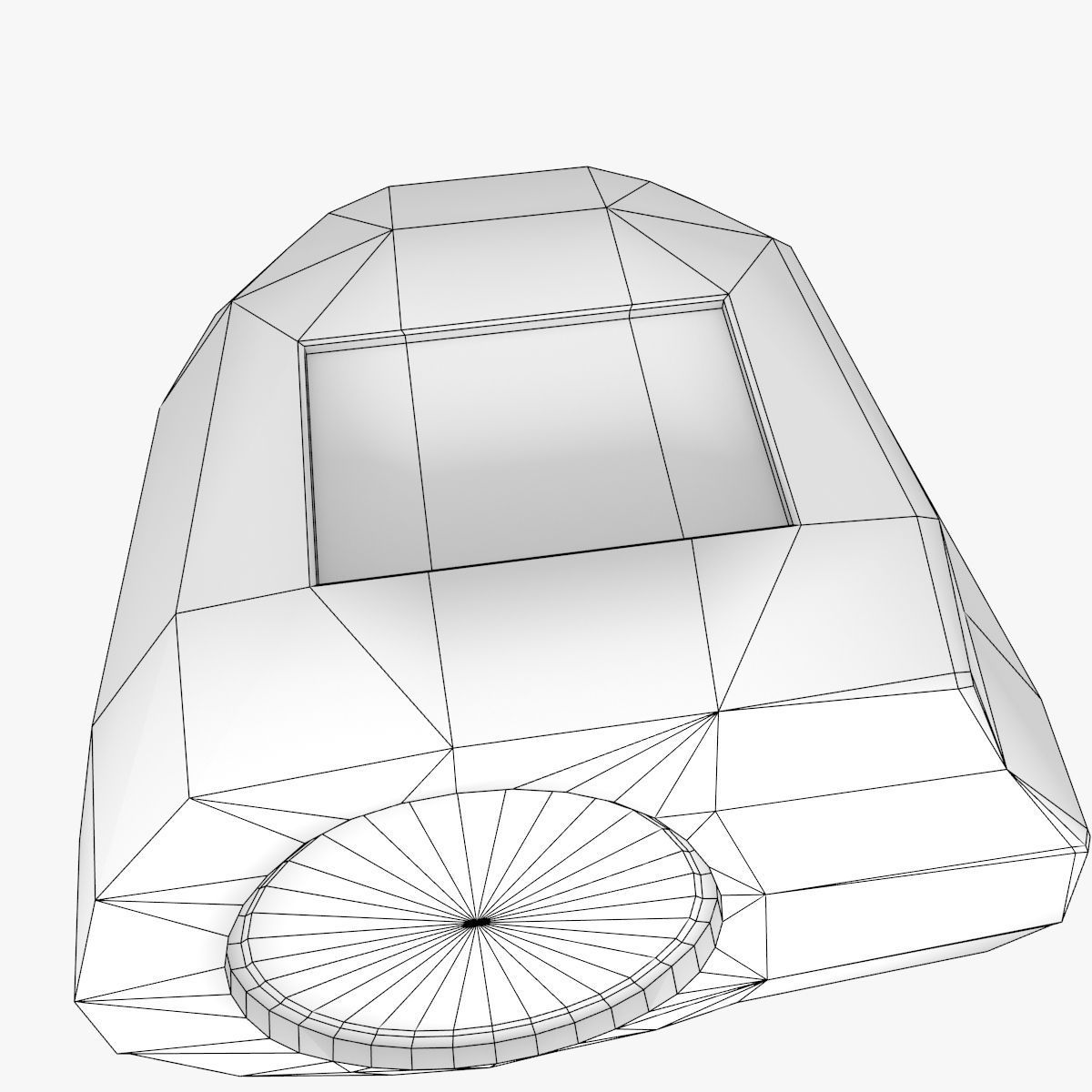 Stone Solar Spot Light 3D model_8