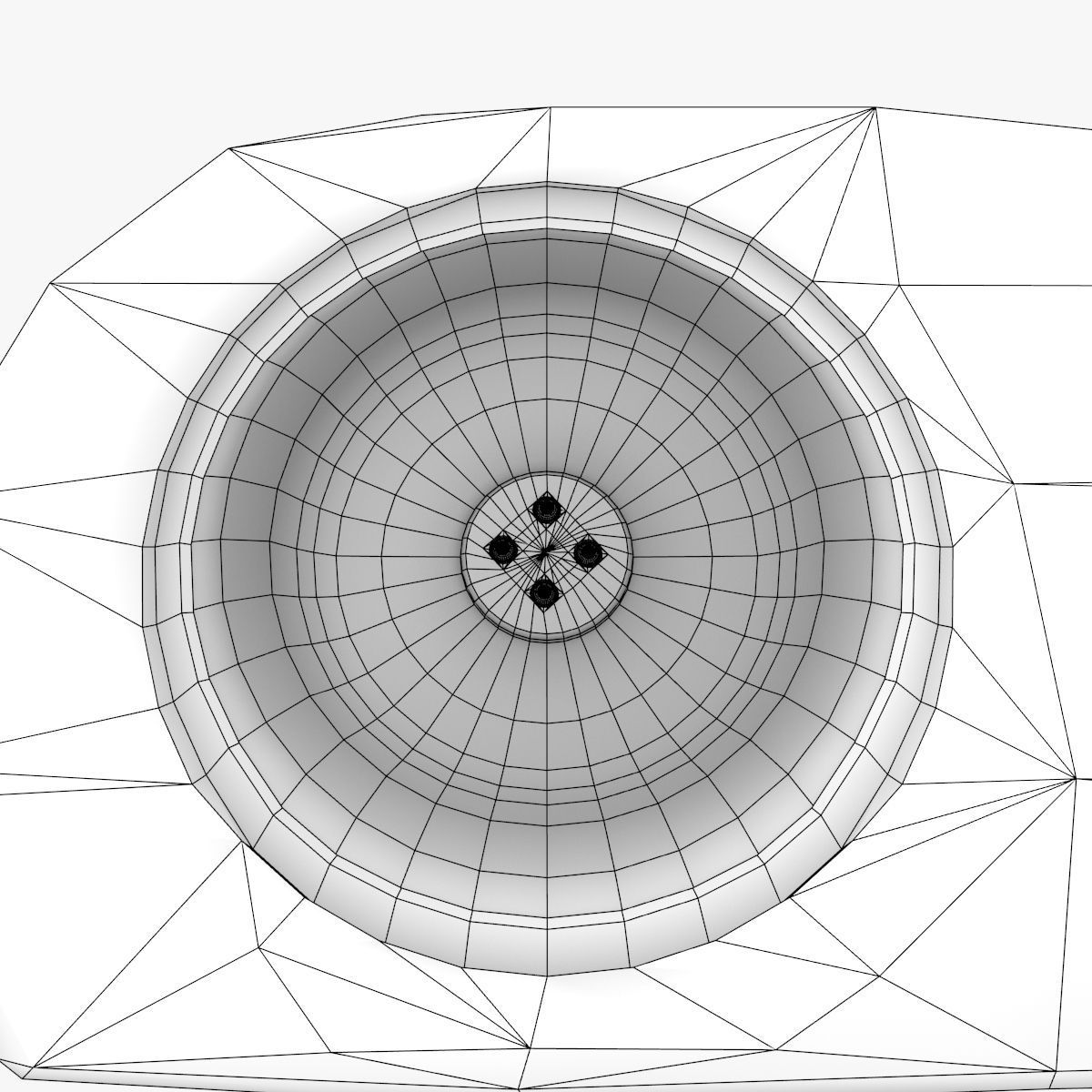 Stone Solar Spot Light 3D model_9