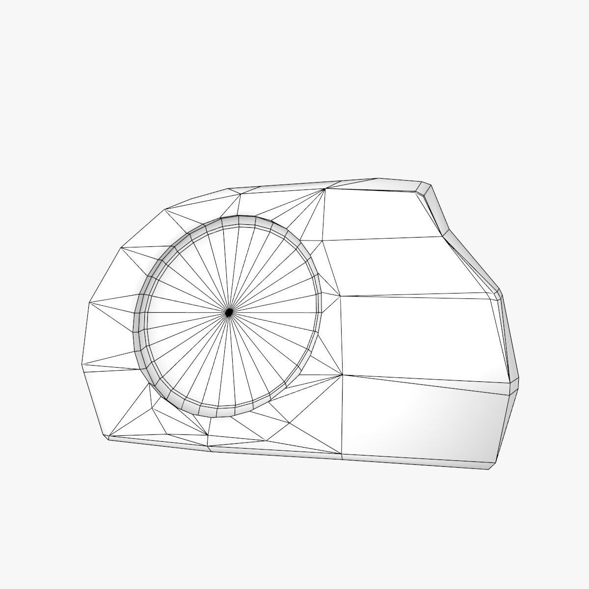 Stone Solar Spot Light 3D model_6