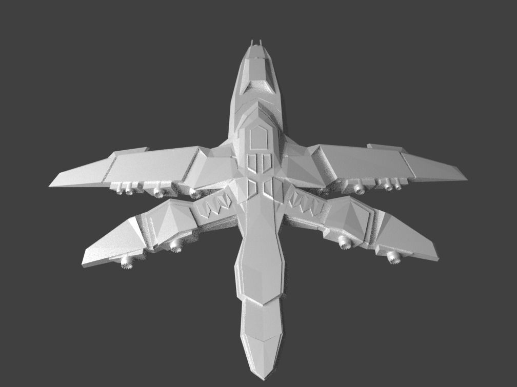 SuperJuggernaut fighter jet 3D model_7