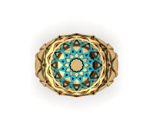 dome ring  3D print model_0