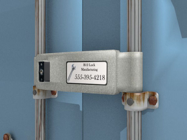 Shipping Container 40 Feet Box 3D model_3