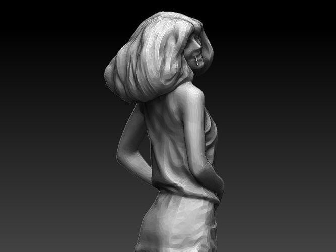 beautiful hot girl 3D print model