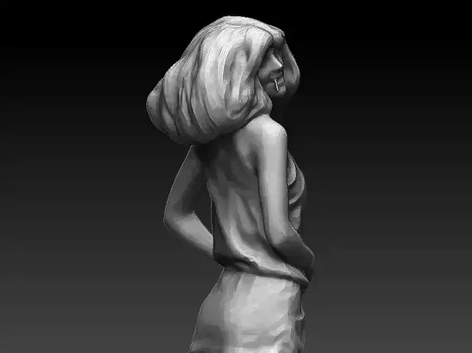 beautiful hot girl 3D print model