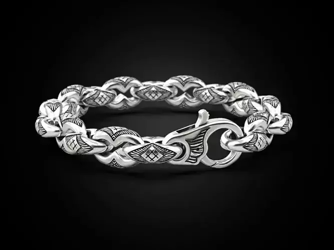 Bracelet for a real biker 8 3D print model