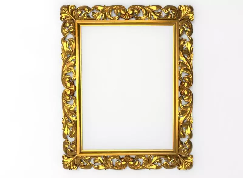 carved frame 3D model