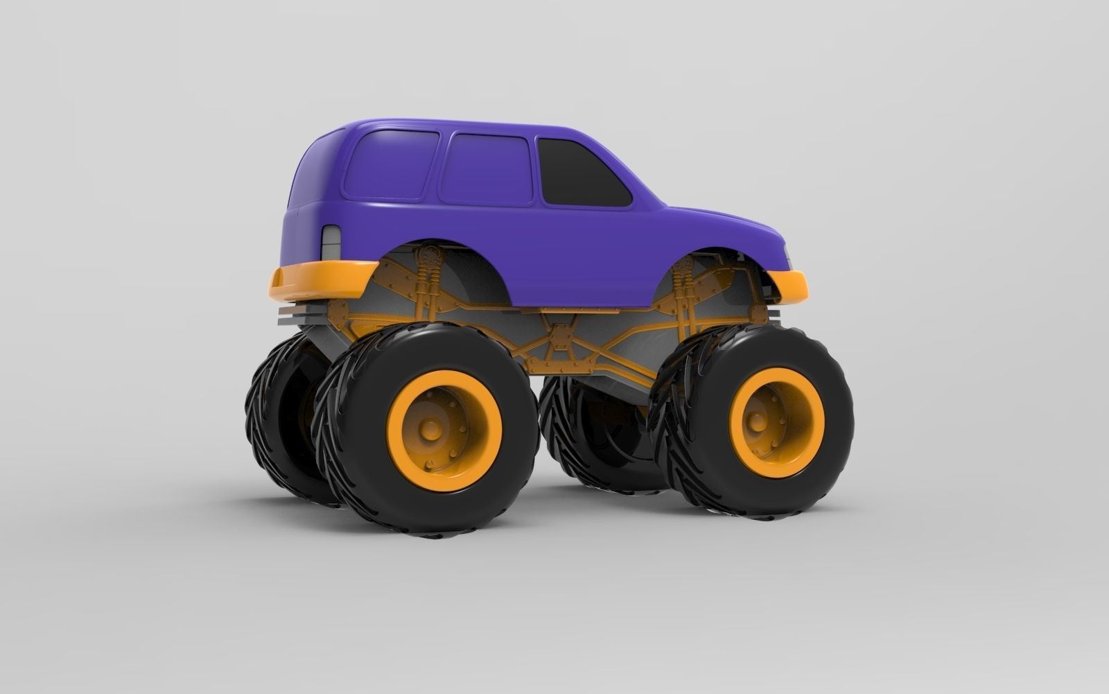 Monster truck 3D model_4