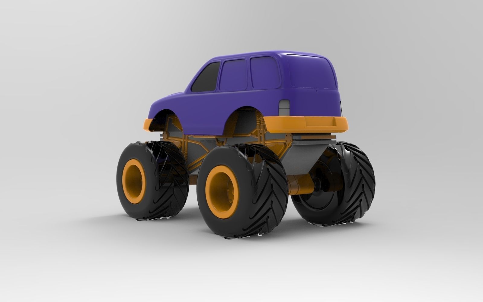 Monster truck 3D model_3