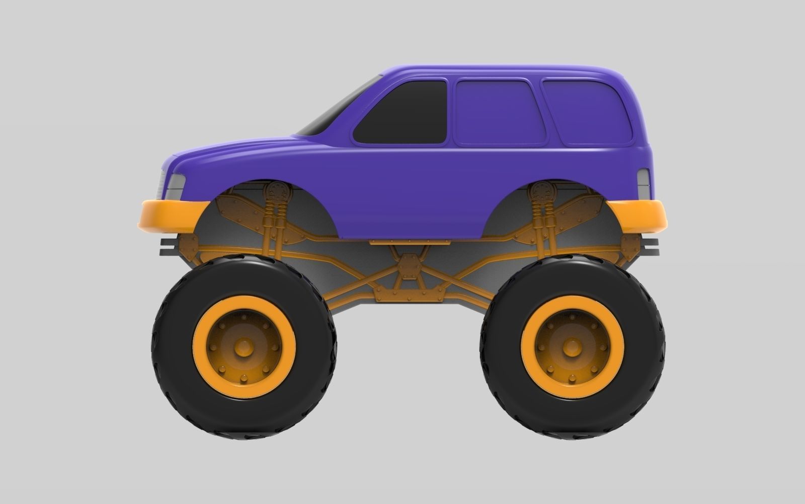 Monster truck 3D model_7