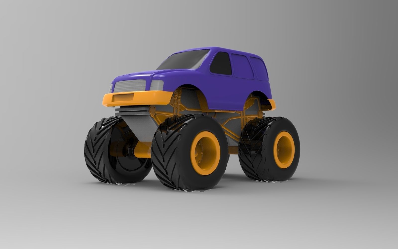 Monster truck 3D model_1