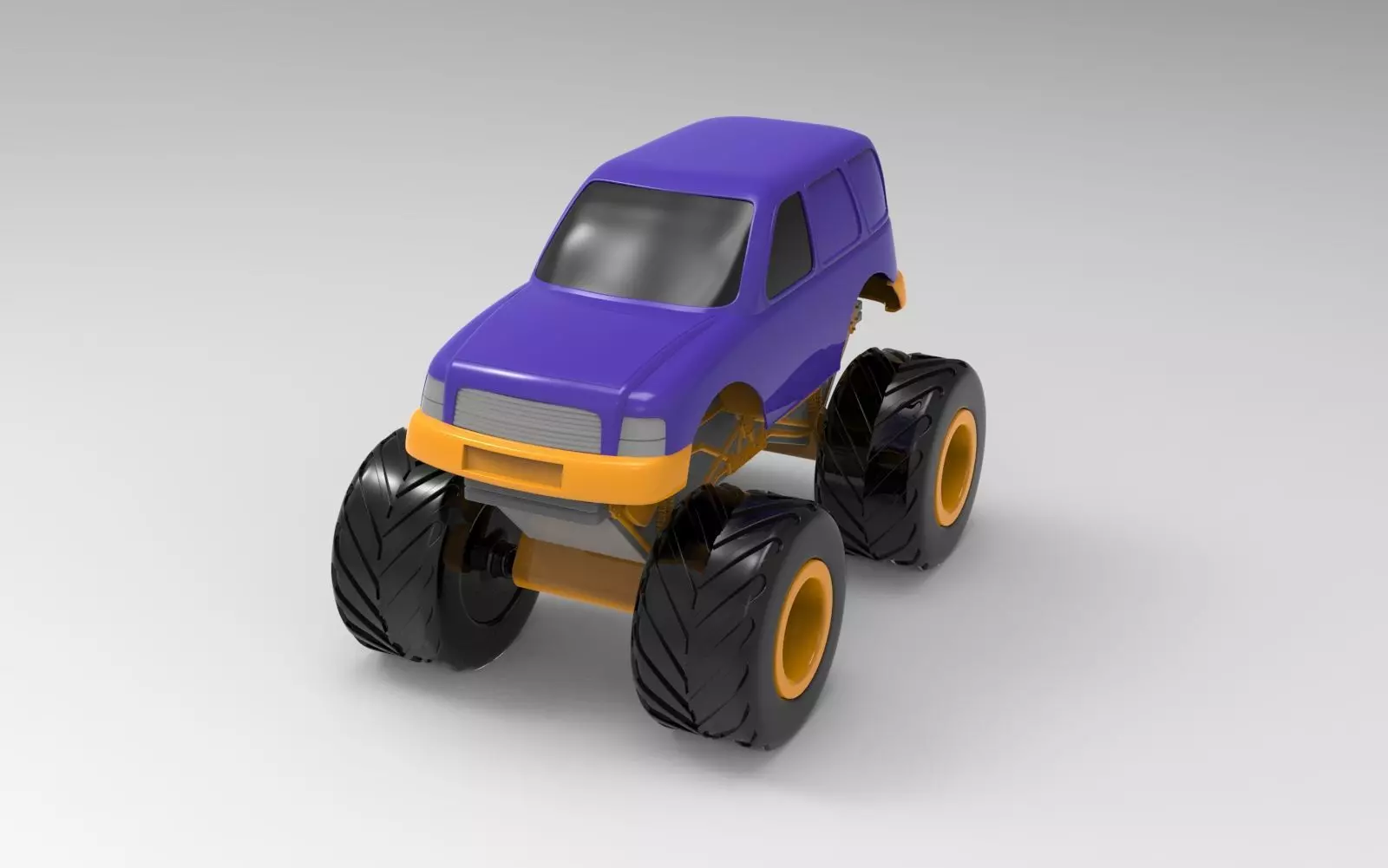 Monster truck 3D model_0