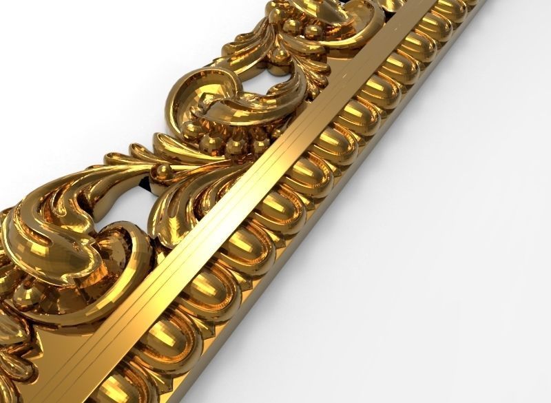 carved frame  3D model_5