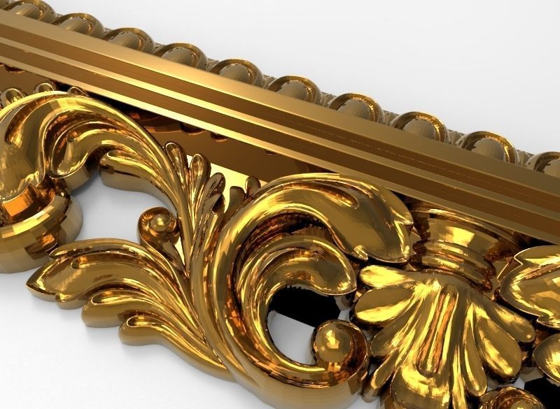 carved frame  3D model_9