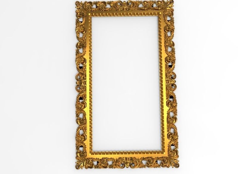 carved frame  3D model_10