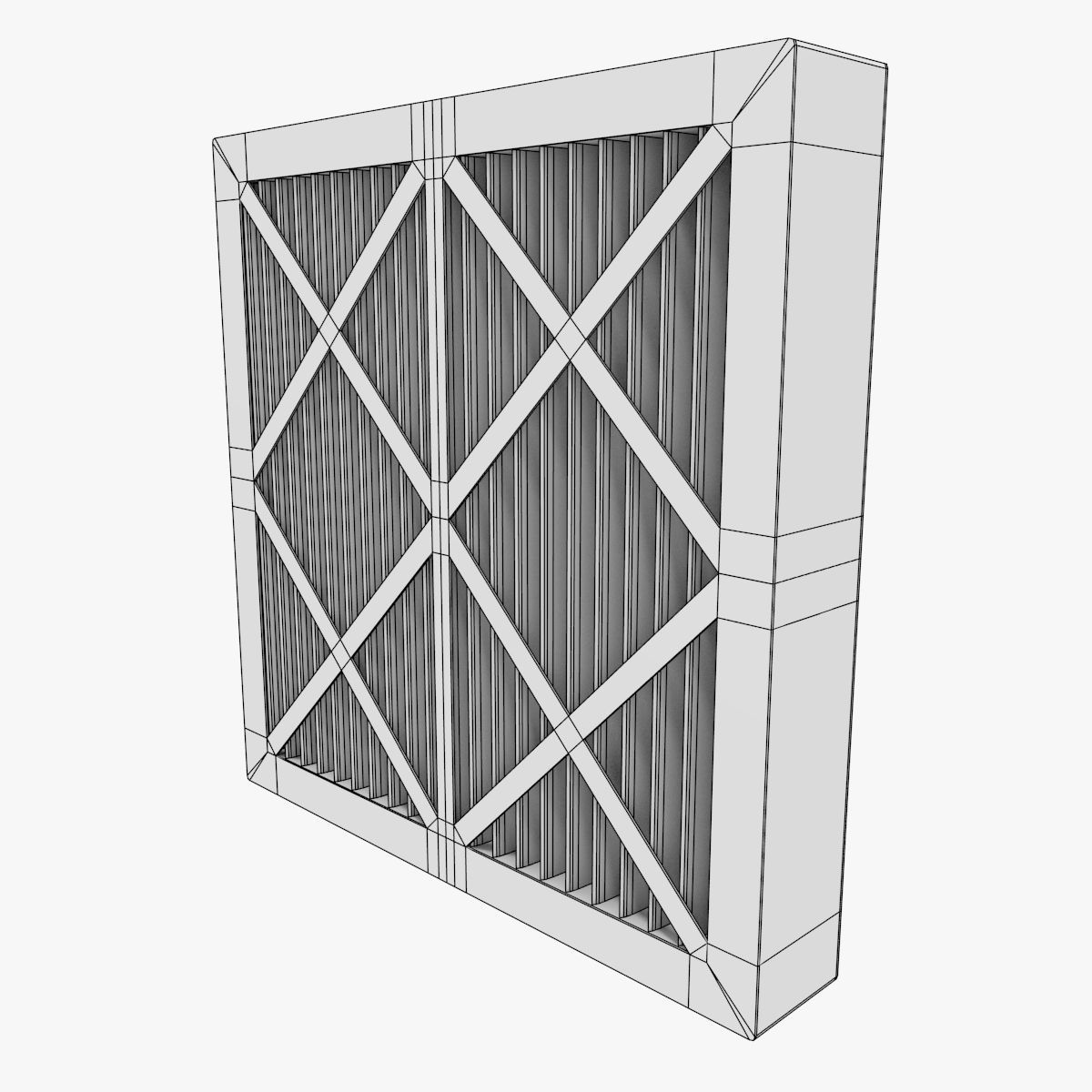 Pleated Filter 3D model_6