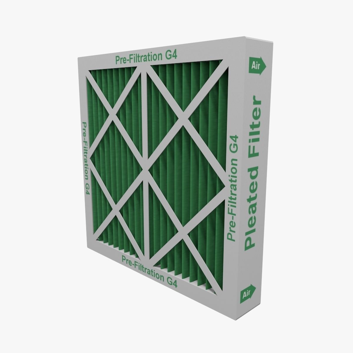 Pleated Filter 3D model_2