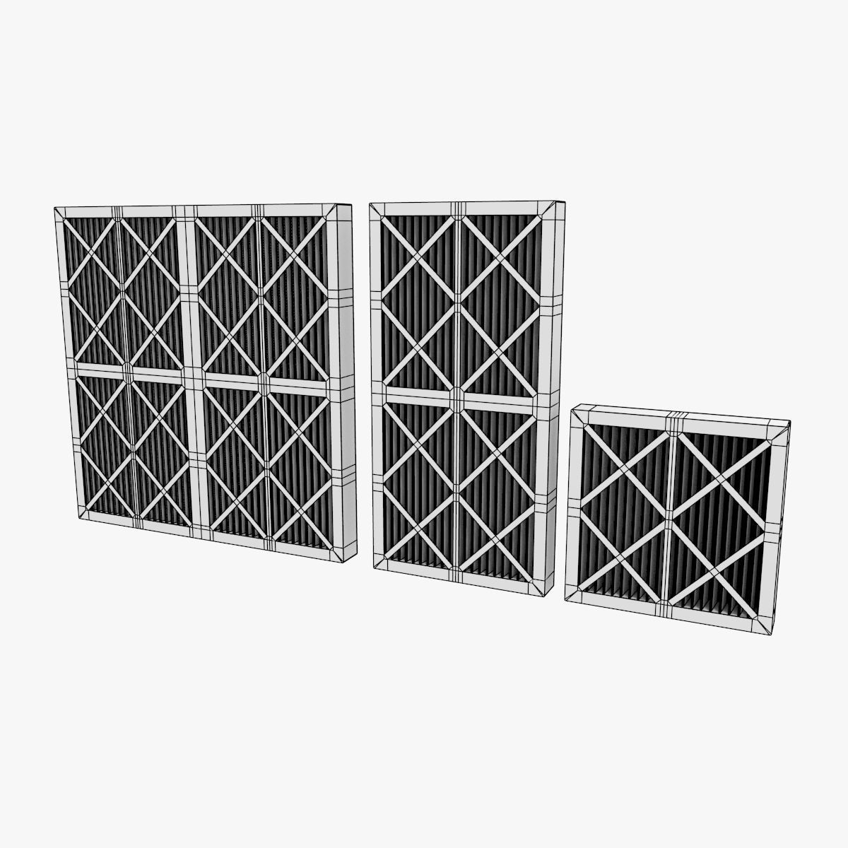 Pleated Filter 3D model_5