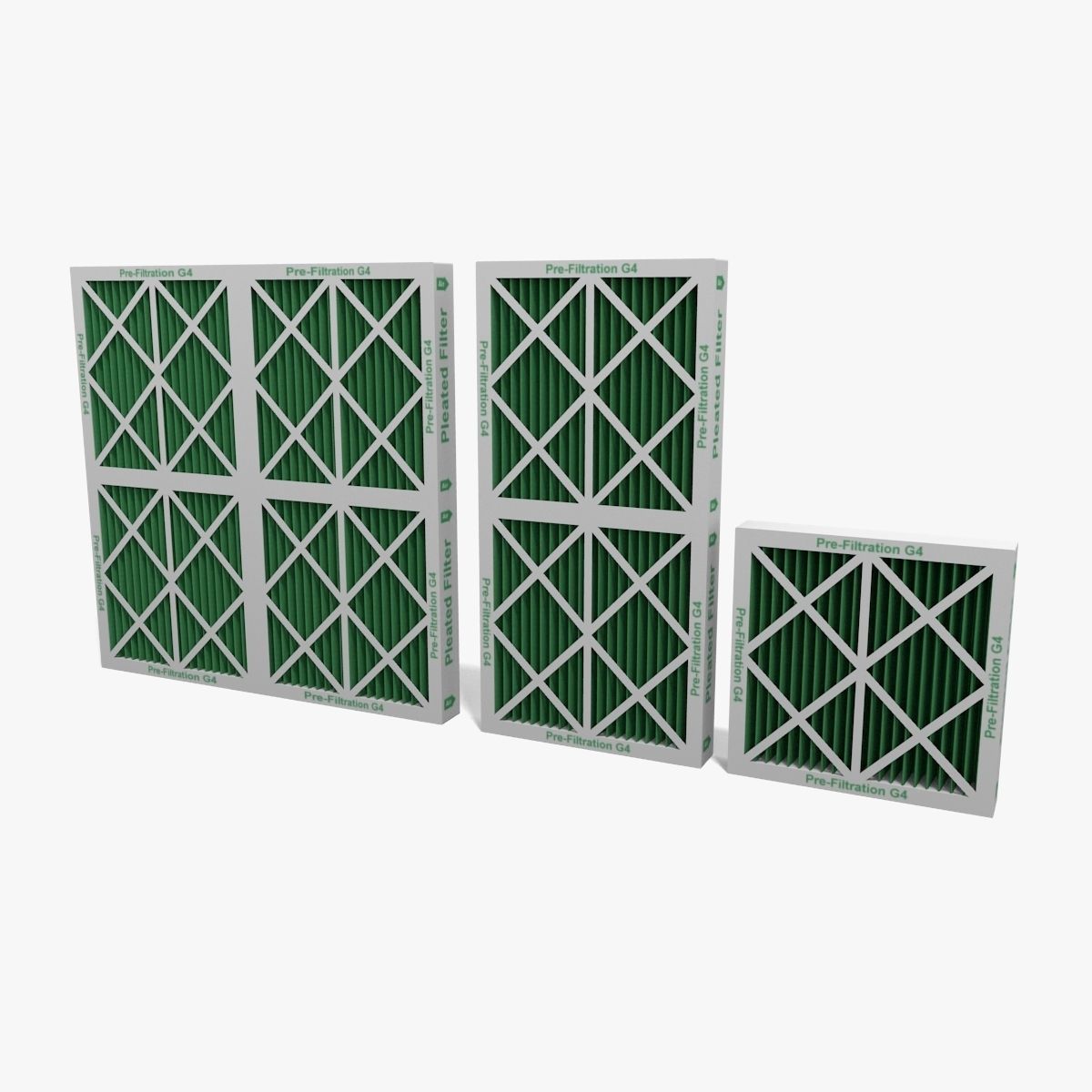 Pleated Filter 3D model_1
