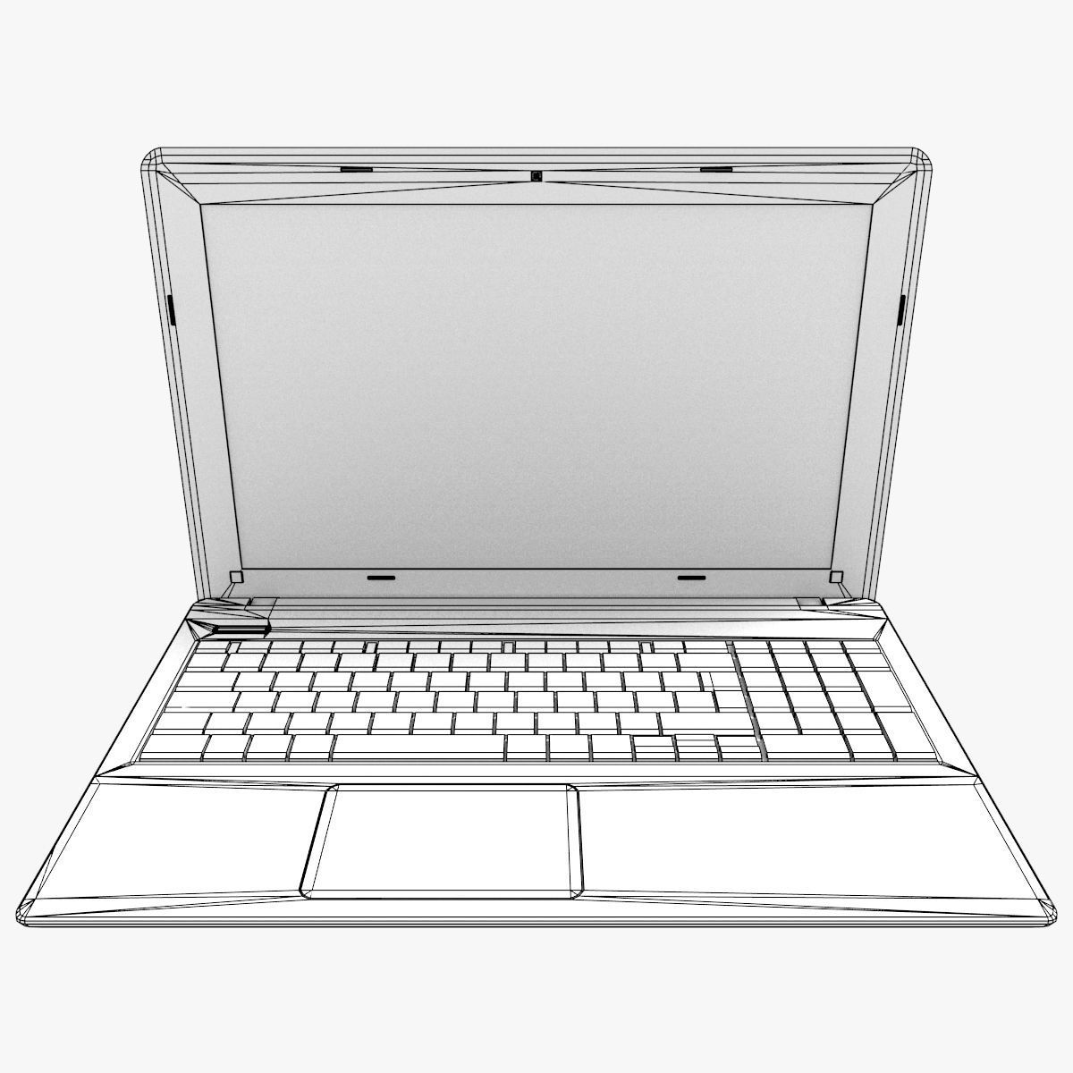 Black Modern Notebook 3D model_7