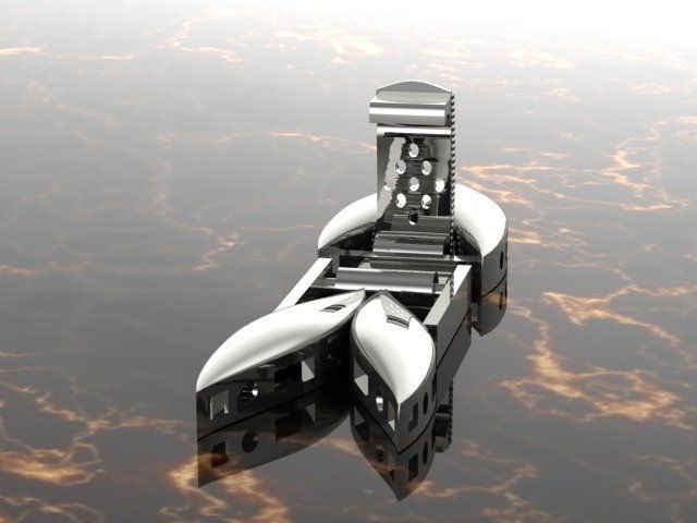 manbracelet submarine 3D print model_7