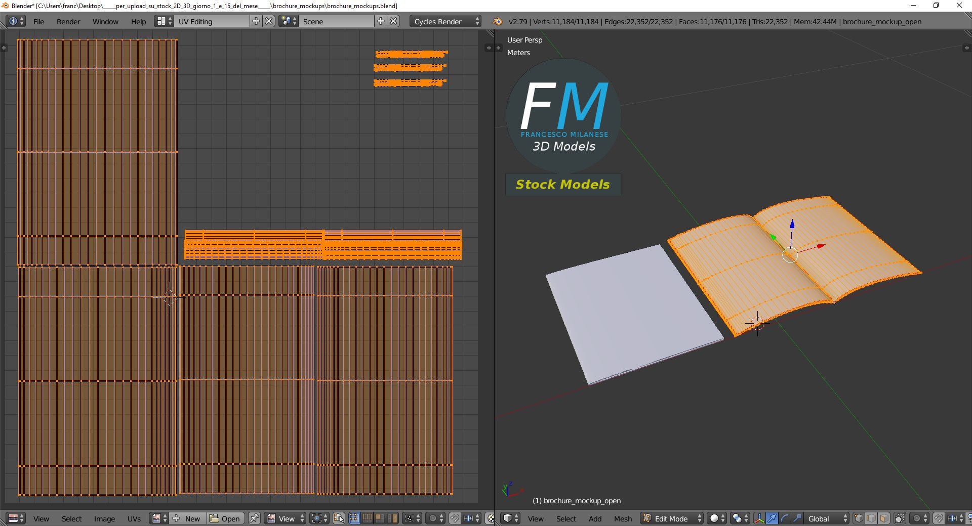 Brochure mockups 3D model_10
