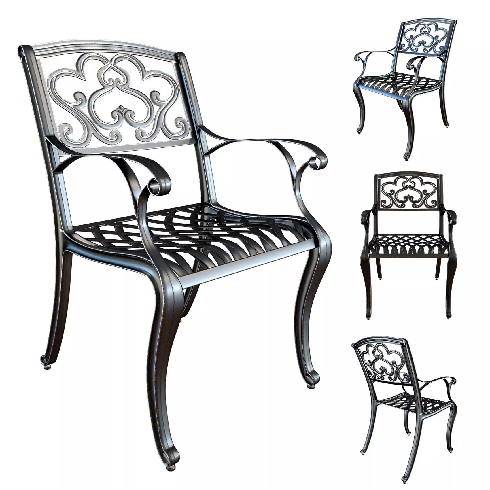 Cast Iron chair 3D model