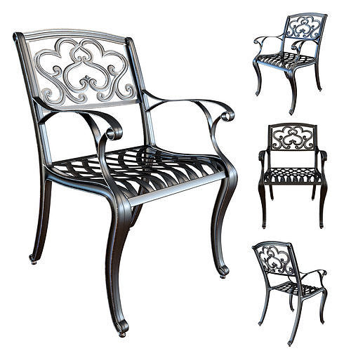 Cast Iron chair 3D model