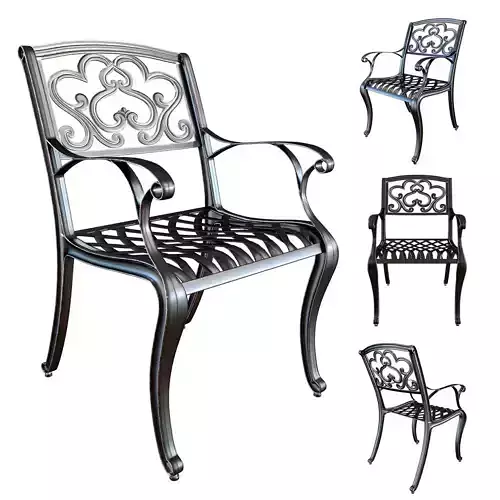 Cast Iron chair 3D model