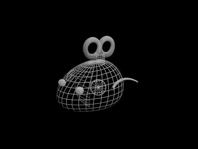 Windup Mouse Cat Toy 3D model_6
