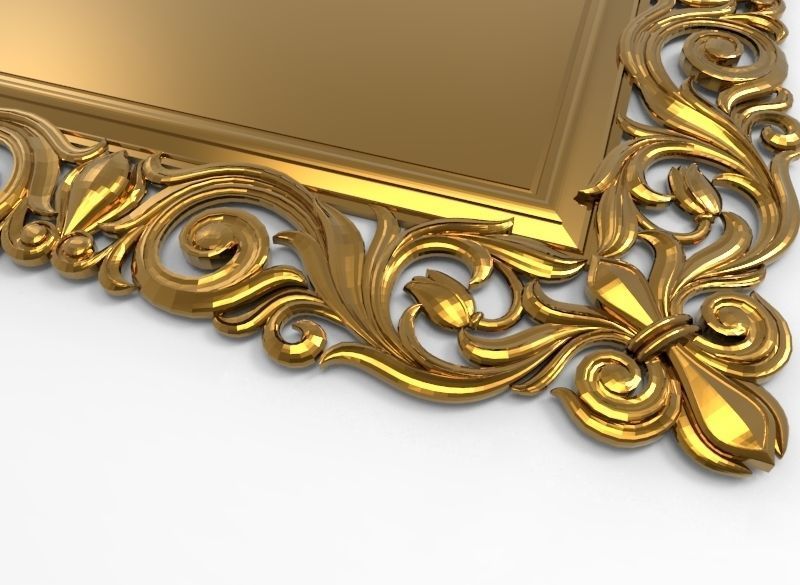 carved frame  3D model_10
