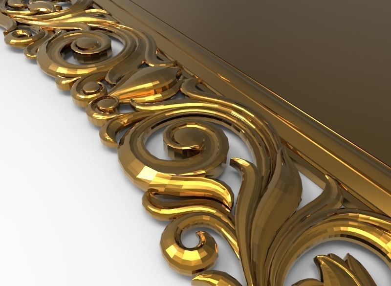 carved frame  3D model_5