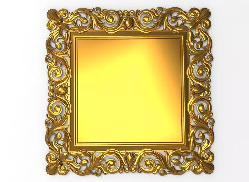 carved frame  3D model_0