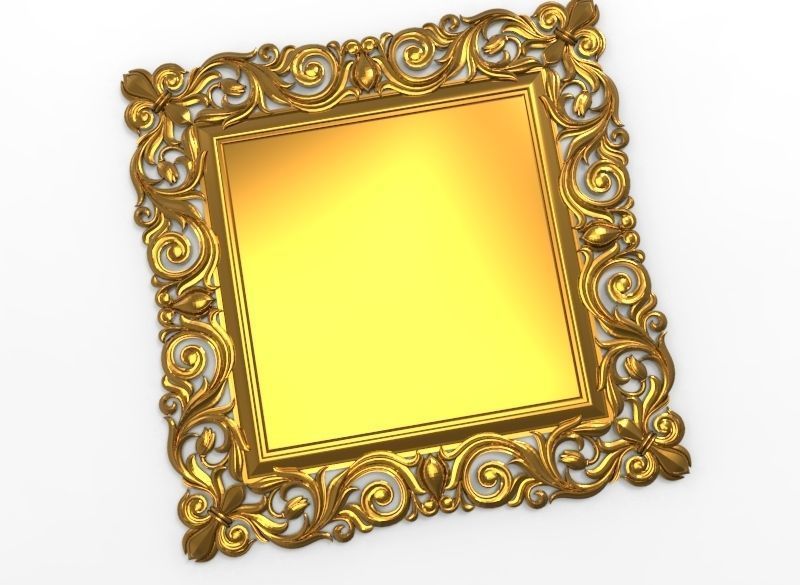 carved frame  3D model_8