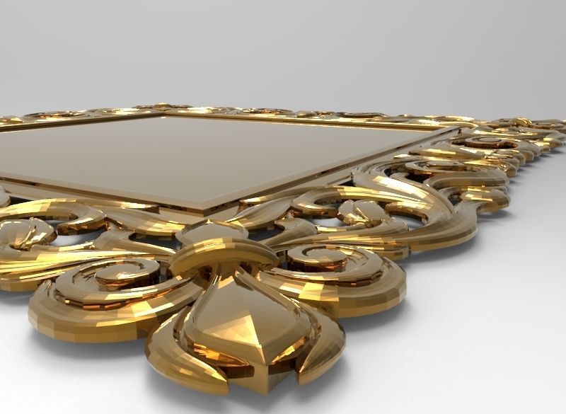 carved frame  3D model_9
