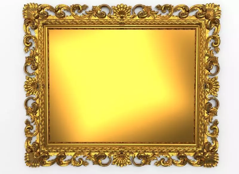 carved frame 3D model