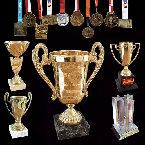 Winner cups 3D model