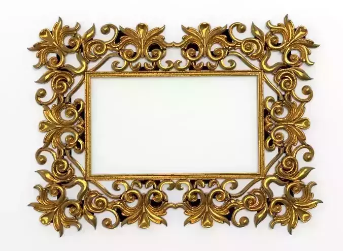 carved frame 3D model