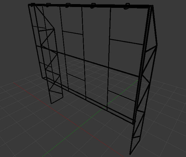 Simple Billboard 3D model_2