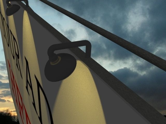 Simple Billboard 3D model_1