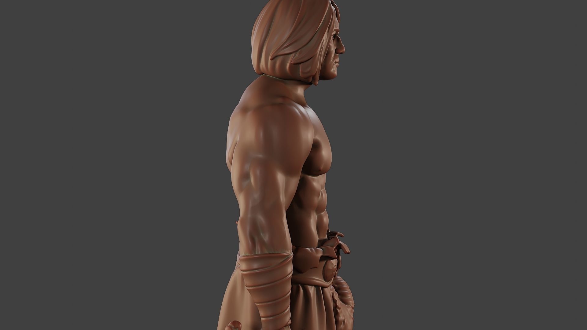 Male Barbarian 2HSword Cut Head 3D print model_20